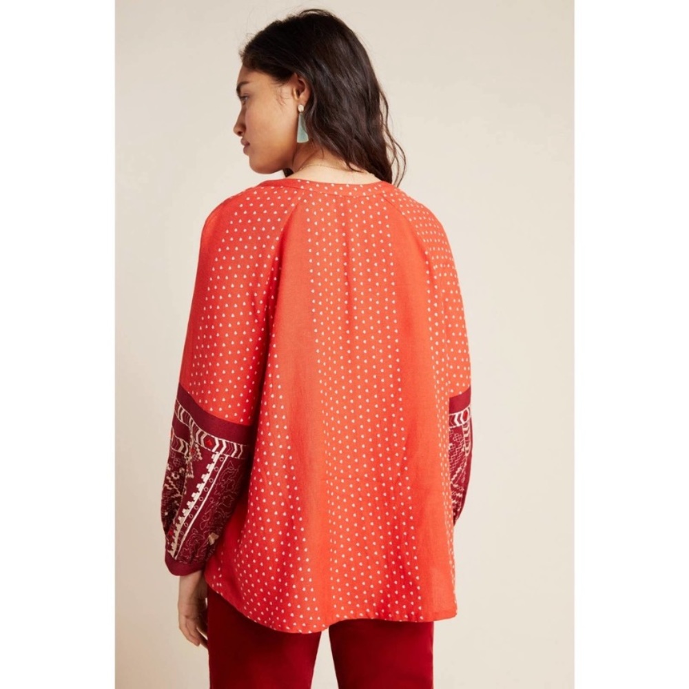 Anthropologie Vineet Bahl Nora Peasant Top - Picture 2 of 8